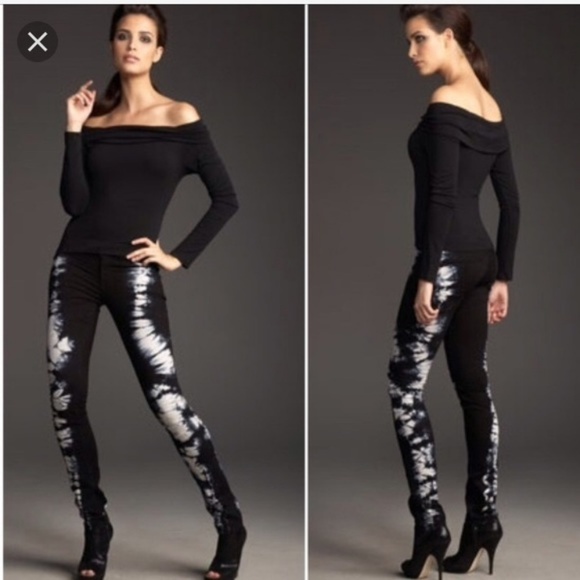 J Brand Black and White Skinny Jeans - Picture 1 of 8